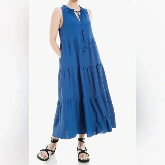 Max Studio Women's Sleeveless Tier Maxi Dress Size 3 X NWT - Picture 1 of 12